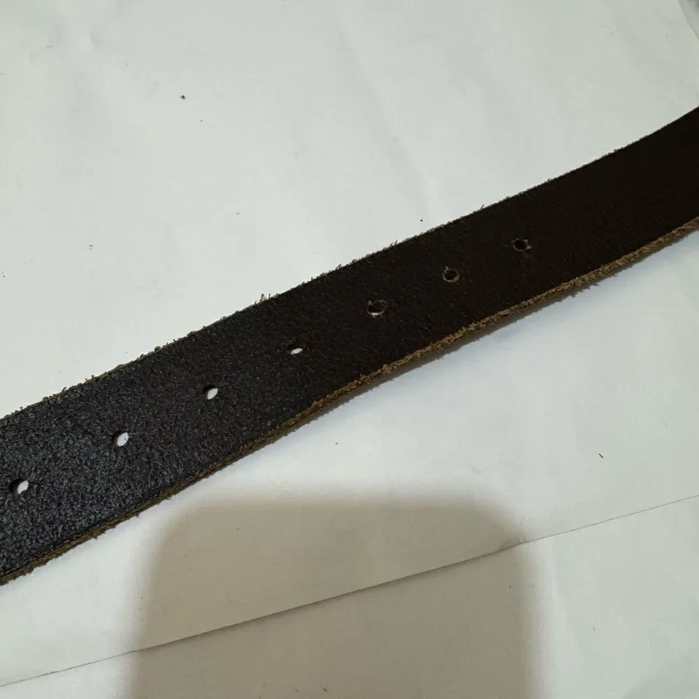 Vintage Greatland  mens genuine belt brown size XL